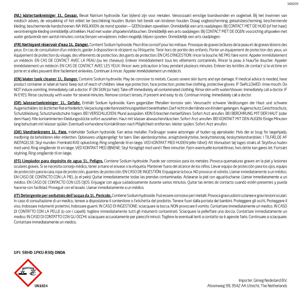 Wassertankreiniger 1L