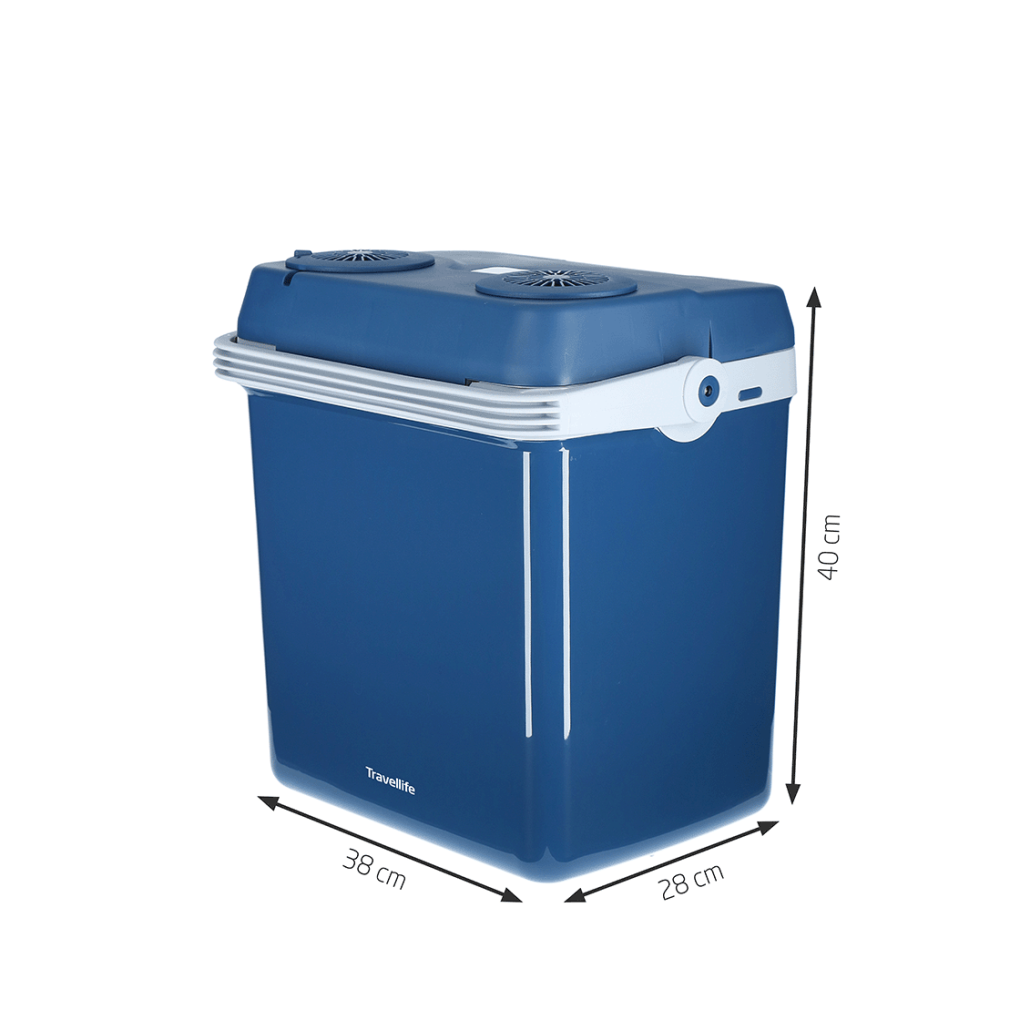 Thermo-elektrische koelbox TL26 blauw AC/DC 12V/230V