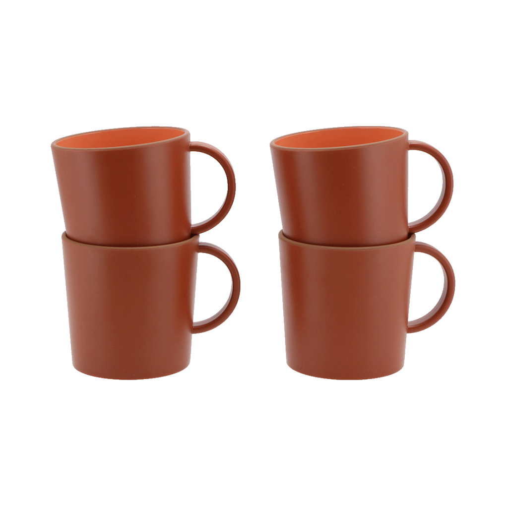 Avila Becher terracotta red 4 Stück