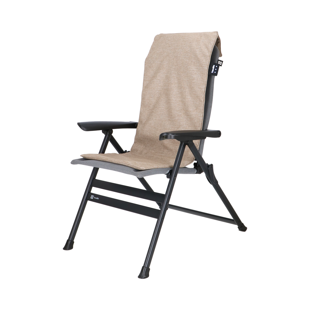 Beheiztes kissen taupe