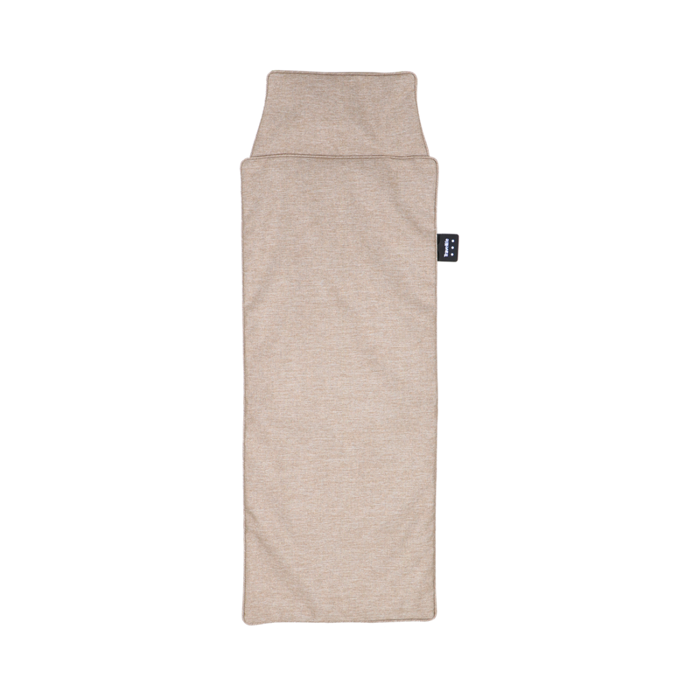 Beheiztes kissen taupe