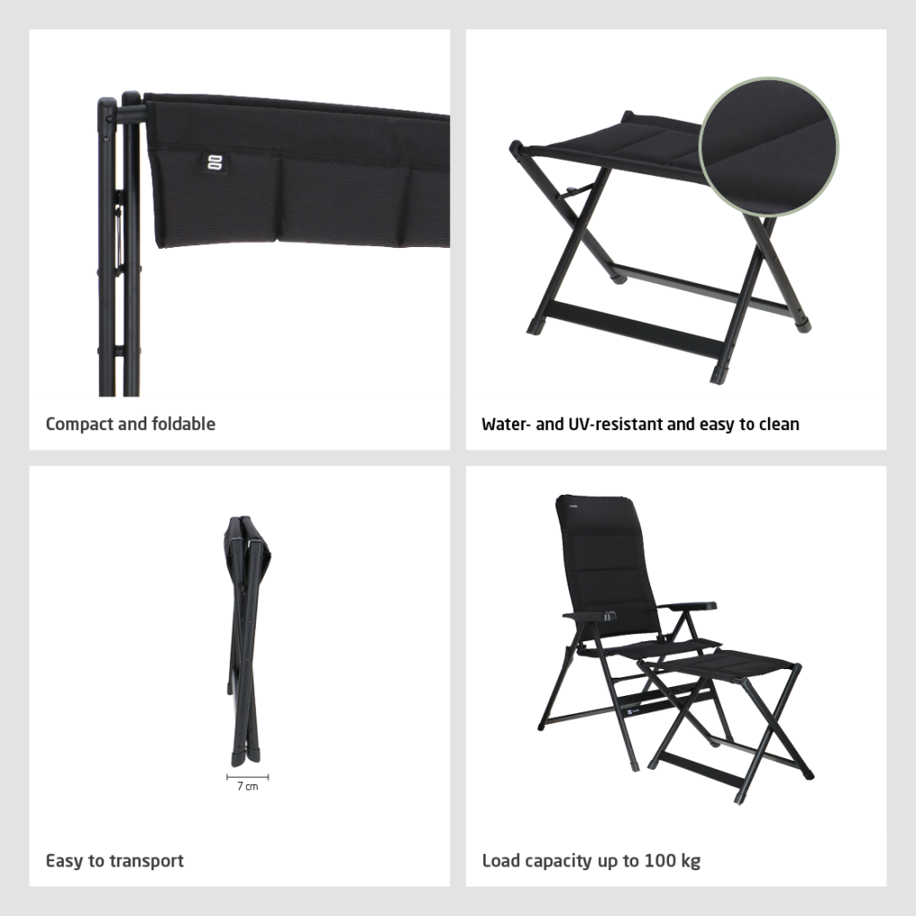 Festo beinauflage graphite black