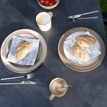 Avila Geschirr-set chalk white 12-teilig