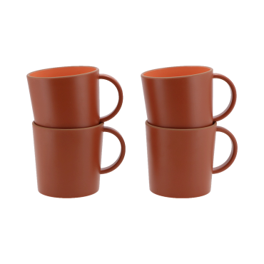 Avila Becher terracotta red 4 Stück