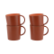 Avila Becher terracotta red 4 Stück