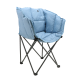 Lago chaise cross wave blue
