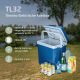 Thermo-electric cool box TL32 blue AC/DC 12V/230V