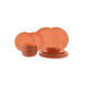 Avila Geschirr-set terracotta red 12-teilig
