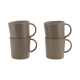 Avila Becher taupe brown 4 Stück
