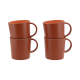 Avila Becher terracotta red 4 Stück