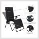 Festo chaise réglable relax pliable graphite black