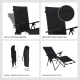Festo chaise réglable relax pliable graphite black